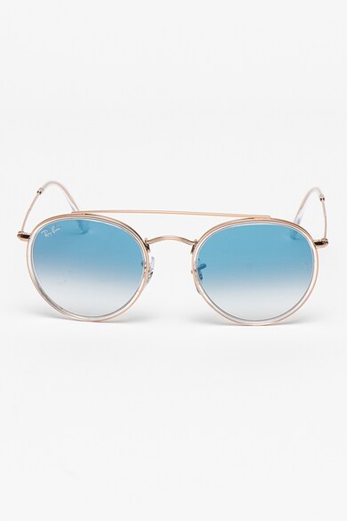 Ray-Ban Ochelari de soare unisex rotunzi cu punte nazala dubla Femei