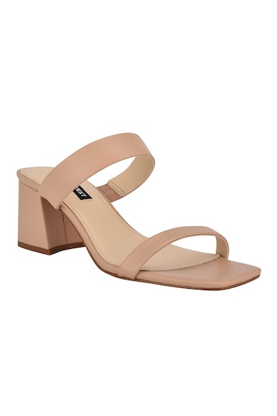 NINE WEST Papuci cu toc de piele Galvin Femei