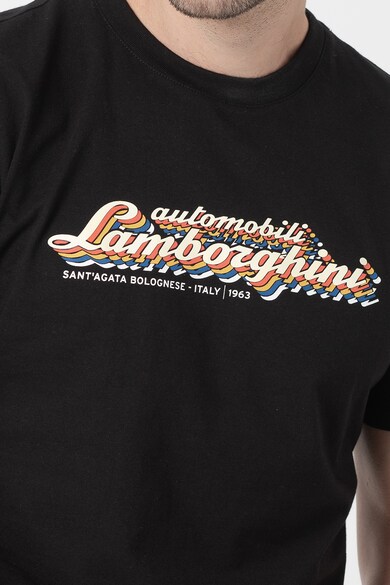 Lamborghini Tricou de bumbac cu imprimeu logo Barbati