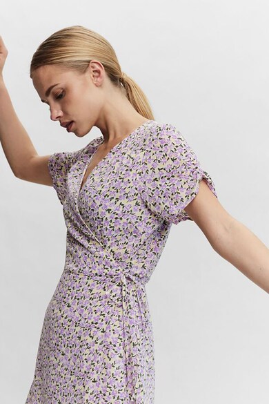 Vero Moda Rochie petrecuta cu imprimeu si maneci scurte Femei