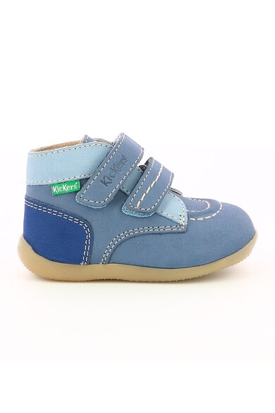 Kickers kids Ghete de piele nabuc cu velcro Fete