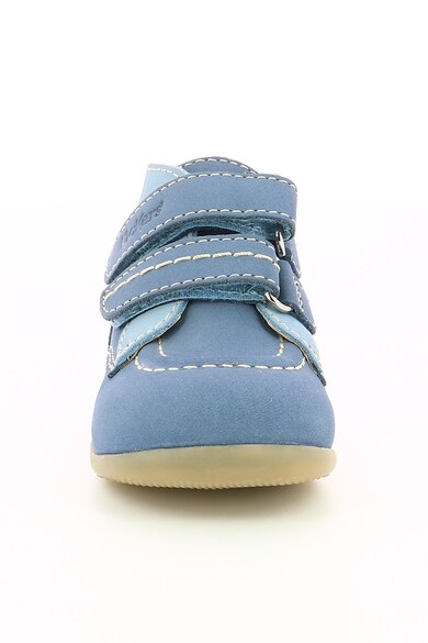 Kickers kids Ghete de piele nabuc cu velcro Fete