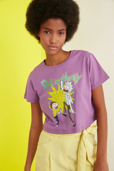 Trendyol Tricou cu model Rick&Morty Femei