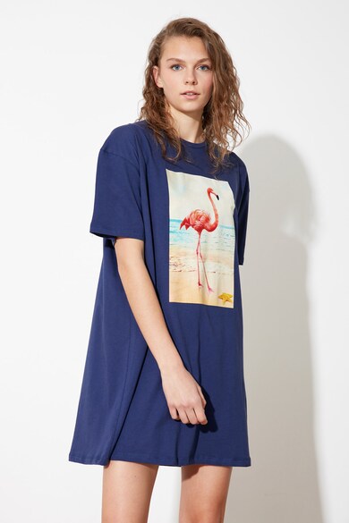 Trendyol Rochie-tricou cu imprimeu grafic Femei