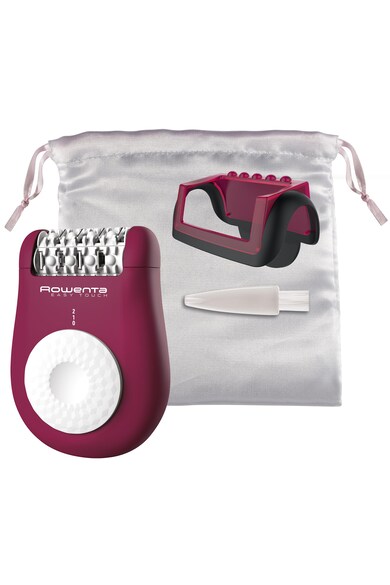 Rowenta Epilator  Easy Touch , 24 pensete, compact, ușor de utilizat, sistem de masaj, 3 accesorii, roz inchis Femei