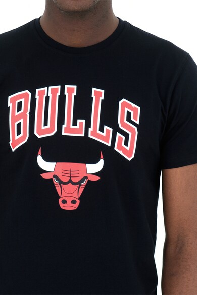 New Era Tricou cu decolteu la baza gatului si imprimeu Chicago Bulls Barbati