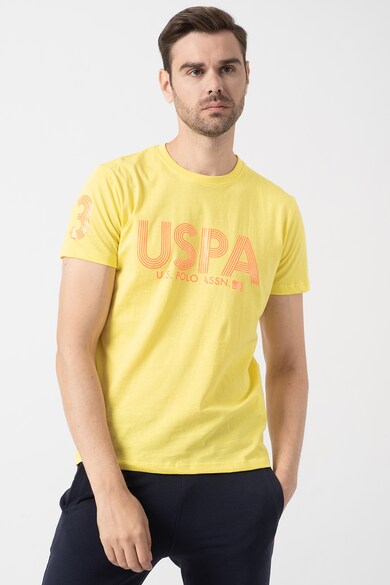 U.S. Polo Assn. Tricou de bumbac cu imprimeu logo Barbati