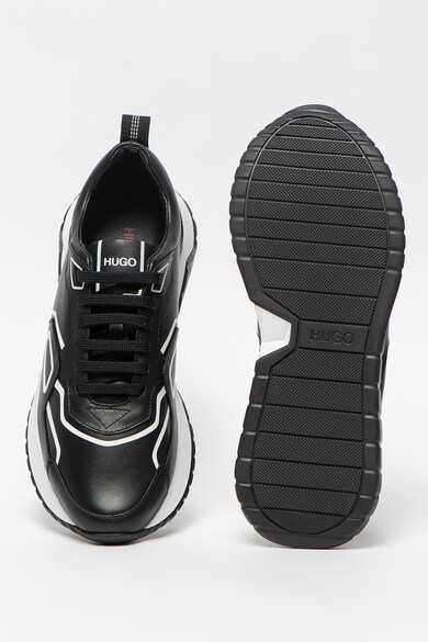 HUGO Pantofi sport de piele cu insertii contrastante Atom Barbati