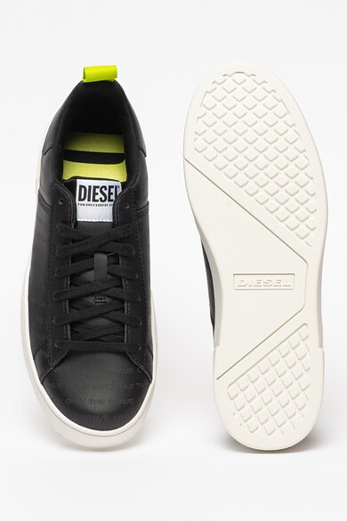 Diesel Pantofi sport low din piele cu aspect cu perforatii Clever Barbati