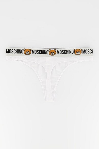 Moschino Set de chiloti tanga cu banda logo in talie - 2 perechi Femei