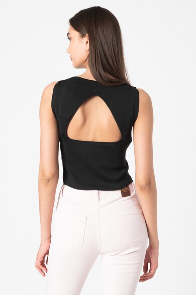 Vero Moda Top crop cu decupaj pe partea din spate Elsa Femei