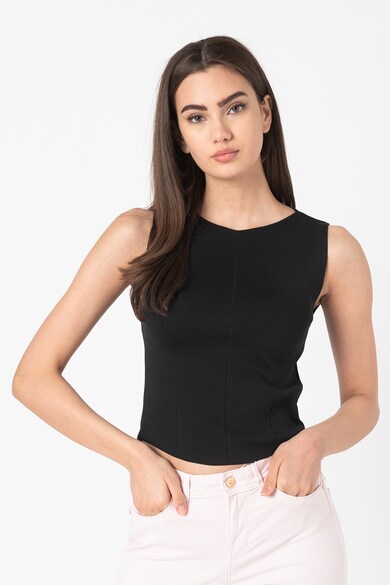 Vero Moda Top crop cu decupaj pe partea din spate Elsa Femei