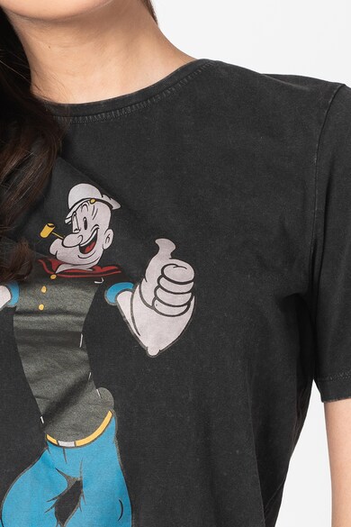 Only Tricou din bumbac organic cu imprimeu cu desene animate Popeye Femei