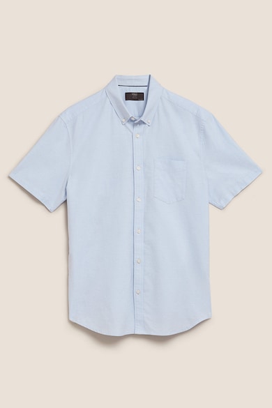 Marks & Spencer Памучна риза с джоб на гърдите Мъже