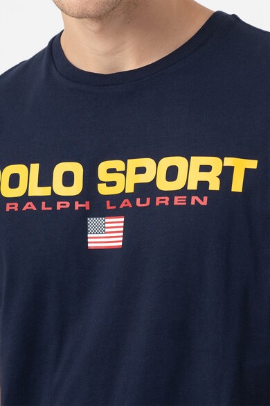 Polo Ralph Lauren Tricou cu decolteu la baza gatului si imprimeu logo contrastant Barbati