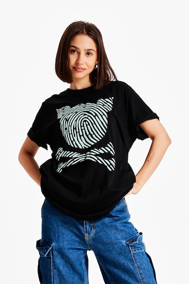 PORC Uniszex kerek nyakú póló logómintával női