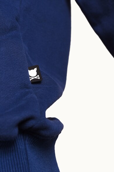 PORC Uniszex mintás pulóver raglánujjakkal és logómintával férfi