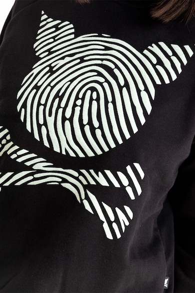 PORC Uniszex logómintás pulóver raglánujjakkal női