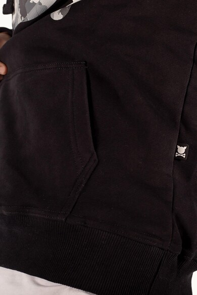 PORC Uniszex terepmintás kapucnis pulóver logóval női