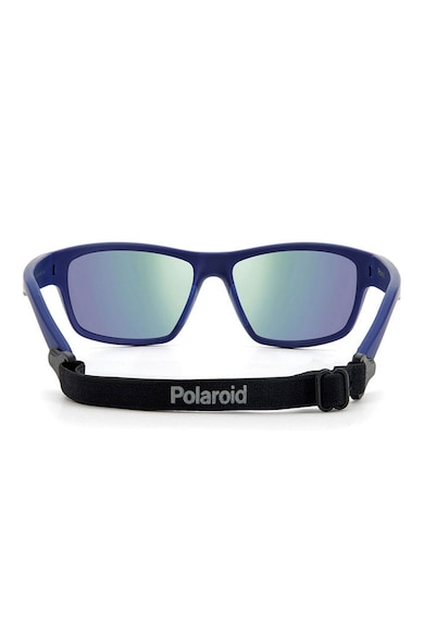 Polaroid Унисекс правоъгълни слънчеви очила с поляризация и огледални стъкла Мъже