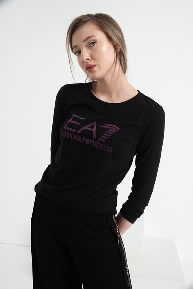 EA7 Bluza sport cu imprimeu logo Femei