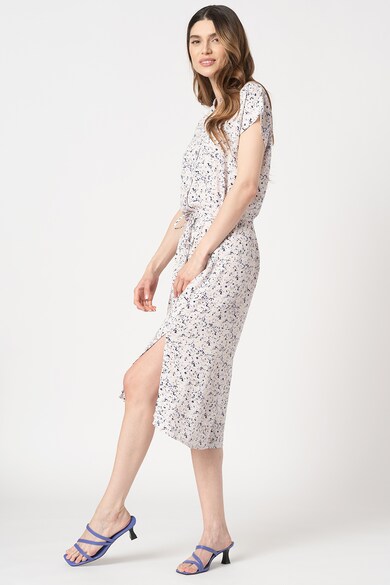 ICHI Rochie midi cu model floral Vinna Femei