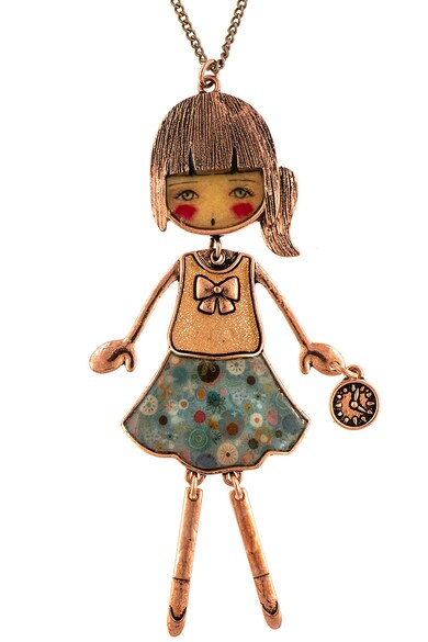 Roxannes - Bambole Milanesi Colier din lant cu pandantiv in forma de papusa Femei
