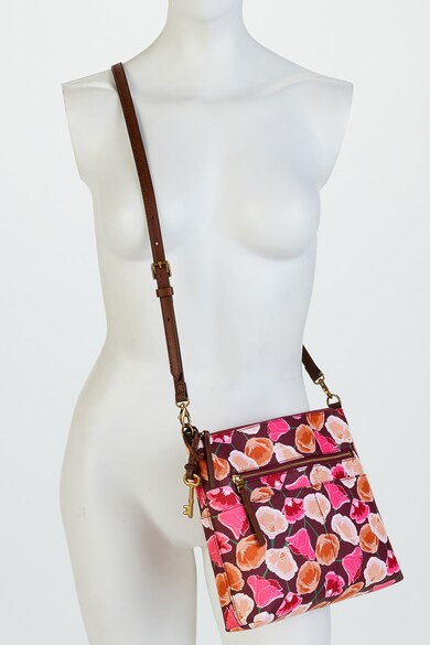 Fossil Geanta crossbody de piele ecologica cu model floral Fiona Femei