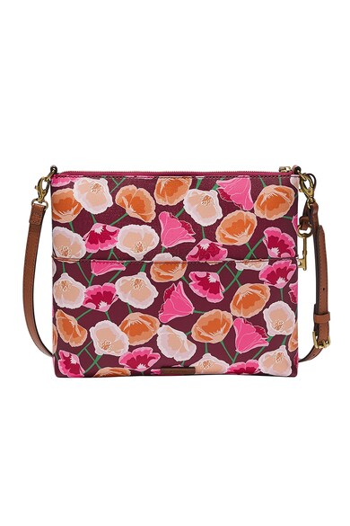 Fossil Geanta crossbody de piele ecologica cu model floral Fiona Femei