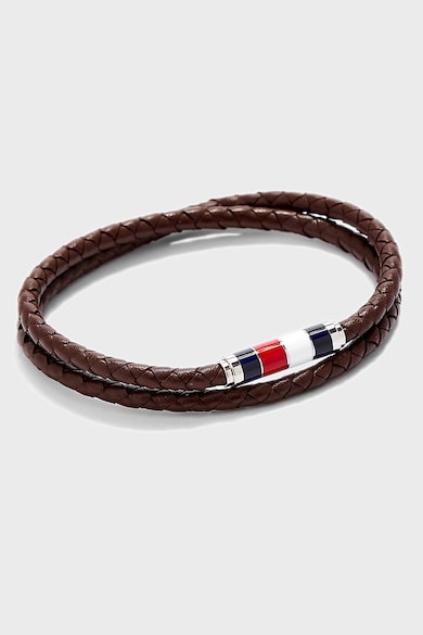 Tommy Hilfiger Set de ceas cu o curea de piele si bratara Barbati