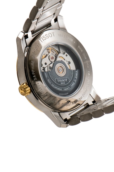 Tissot Автоматичен аналогов часовник с метална верижка и диаманти Жени