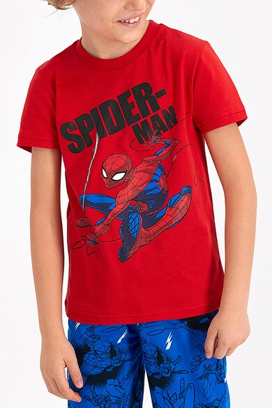 Disney Pijama scurta de jerseu cu imprimeu cu Spiderman Baieti