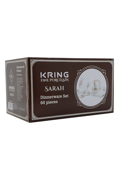 Kring Serviciu de masa / set farfurii  Sarah, Portelan Superalb, 60 piese Femei