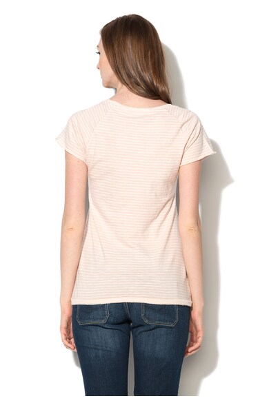 EDC by Esprit Tricou alb cu roz pastel in dungi Femei