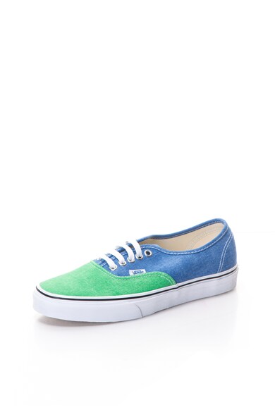 Vans Unisex Authentic Zöld & Kék Vászoncipő Logóval férfi