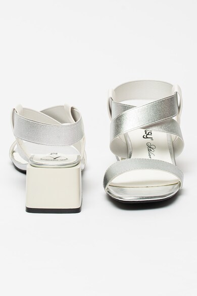 BETSY Sandale de piele ecologica cu aspect metalizat Femei