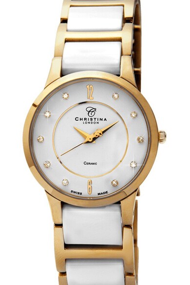 Christina Jewelry&Watches Bratara din ceramica placata cu aur de 24k si decorata cu cristale de safir Femei