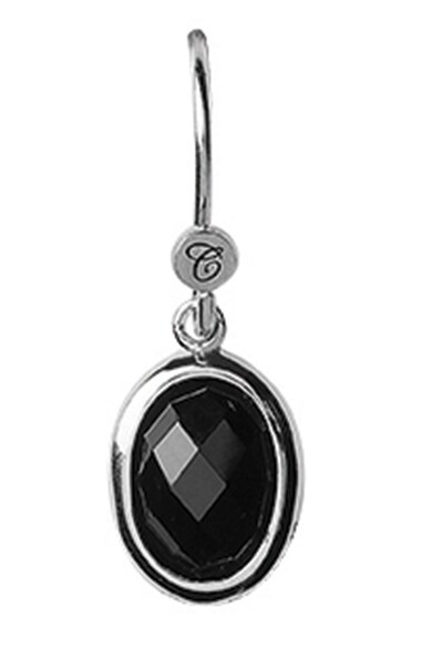 Christina Jewelry&Watches Cercei drop din argint 925 cu pietre onix fatetate Femei