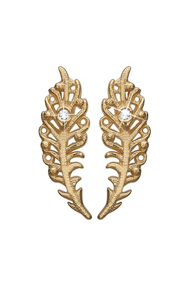 Christina Jewelry&Watches Cercei in forma de pana, din argint veritabil placati cu aur de 18K Femei