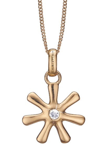 Christina Jewelry&Watches Pandantiv placat cu aur de 18K si decorat cu un topaz Femei