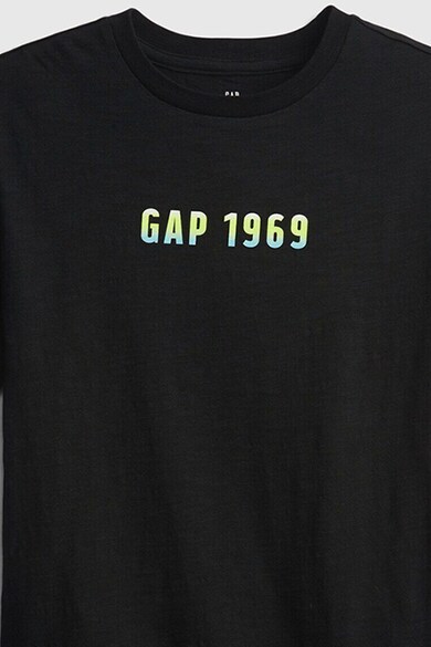 GAP Tricou cu decolteu rotund si imprimeu logo Baieti