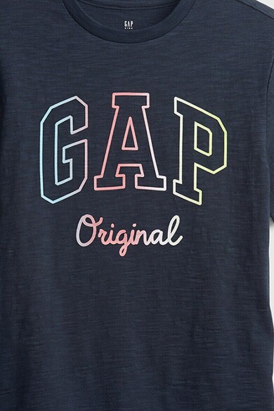 GAP Tricou cu decolteu rotund si imprimeu logo Baieti