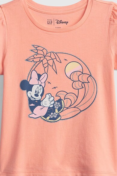GAP Tricou din bumbac organic cu imprimeu cu Minnie Mouse Fete