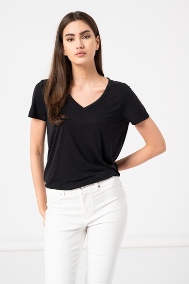 Vero Moda Tricou cu decolteu in V Spicy Femei