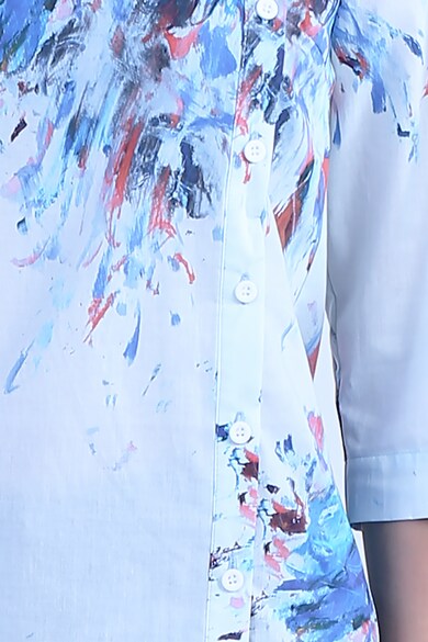 Format Lady Bluza asimetrica cu model tie-dye Femei