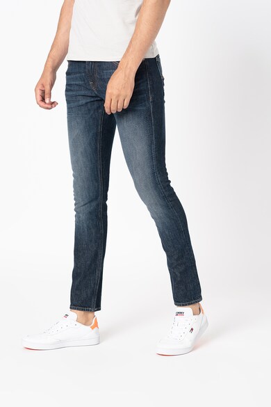 GUESS JEANS Blugi skinny cu aspect decolorat Barbati