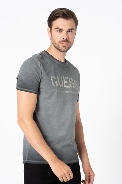 GUESS JEANS Tricou din amestec de bumbac organic cu imprimeu logo Barbati