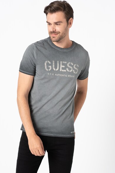 GUESS JEANS Tricou din amestec de bumbac organic cu imprimeu logo Barbati