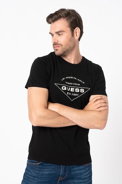 GUESS JEANS Tricou cu imprimeu logo Barbati