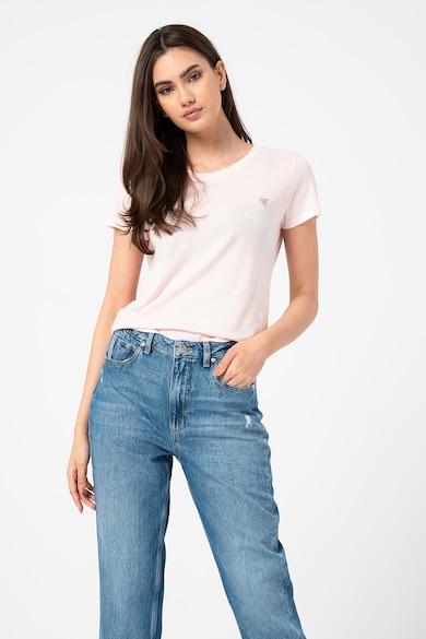 GUESS JEANS Tricou din amestec de modal cu logo Femei